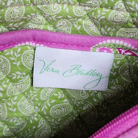 Vera Bradley Bermuda Pink Paisley Handbag Tote with Wallet Toggle Retired - Picture 6 of 7